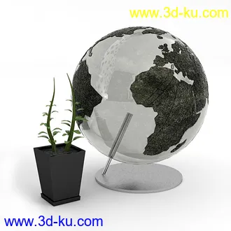 地球仪,竹篓,收纳桶,玩具汽车,玩具船,蛋糕,假花,花瓶,石头,饰品模型合集的图片1