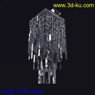 水晶灯,台灯,吊灯,应急灯,立地灯,壁灯,舞台灯,开灯状态,熄灯状态,灯饰模型合集的图片9