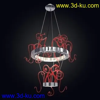 水晶灯,台灯,吊灯,应急灯,立地灯,壁灯,舞台灯,开灯状态,熄灯状态,灯饰模型合集的图片51