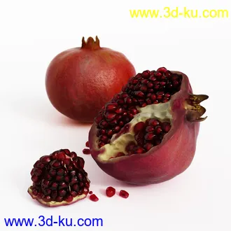石榴,香蕉,梨子,布霖,西兰花,绿菜花,西芹,葱,蘑菇,食用菌,青菜,韭菜,蔬菜水果模型合集的图片