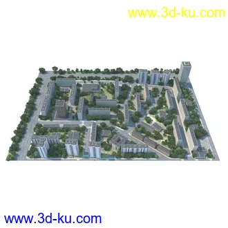 住宅模型,高层建筑,办公大楼,城市道路,商业大厦,商业中心,居住片区,城市建筑模型合集的图片1