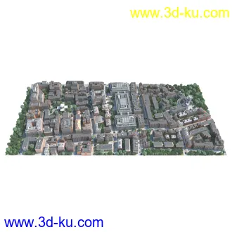 城市模型,街道,小区,住宅区,道路,绿化,社区,办公区,商业大楼,城市建筑模型的图片2
