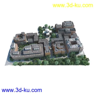 城市模型,街道,小区,住宅区,道路,绿化,社区,办公区,商业大楼,城市建筑模型的图片3