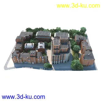 城市模型,街道,小区,住宅区,道路,绿化,社区,办公区,商业大楼,城市建筑模型的图片6