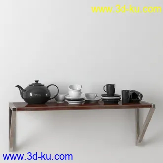锅盘,酱油瓶,电饭锅,茶壶,茶杯,红酒杯,铝制厨具,瓶罐,容器,碗,刷子,厨房物品模型合集的图片