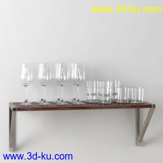 锅盘,酱油瓶,电饭锅,茶壶,茶杯,红酒杯,铝制厨具,瓶罐,容器,碗,刷子,厨房物品模型合集的图片