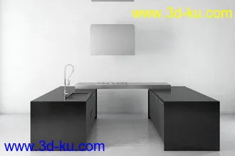 厨具模型,厨柜,餐具模型,灶台,厨房模型,抽油烟机,洗碗盘,炉灶,微波炉,餐桌,模型合集的图片12