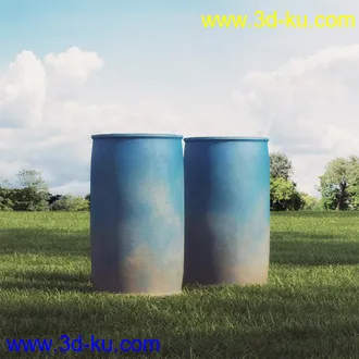 草料,草包,草堆,塑料桶,手推车,铁桶,仓库,农场,铁棚,加工厂,农场模型合集的图片