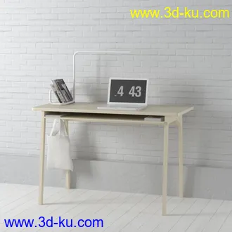 小黑板,垃圾桶,桌椅,台灯,相册,笔,笔记本,电脑,书架,钟,书本,箱子,花瓶,装饰品,书桌,写字桌,模型合集的图片11