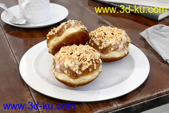 奶油面包,夹心面包,蛋糕,糕点,豆沙面包,油炸,黄油,面包,面包模型合集的图片