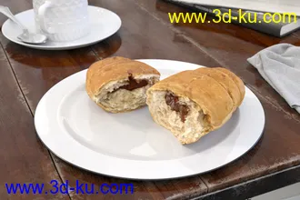 奶油面包,夹心面包,蛋糕,糕点,豆沙面包,油炸,黄油,面包,面包模型合集的图片