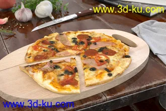 比萨,披萨,Pizza,热狗,香肠,汉堡包,鸡蛋卷,肉卷,蔬菜肉卷,卷饼,食物模型合集的图片