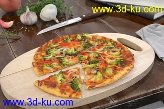 比萨,披萨,Pizza,热狗,香肠,汉堡包,鸡蛋卷,肉卷,蔬菜肉卷,卷饼,食物模型合集的图片