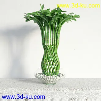 盆栽模型,盆景模型,鲜花模型,花卉模型,花盆,草,室内,花模型共48个的图片