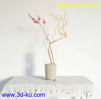 盆栽模型,盆景模型,鲜花模型,花卉模型,花盆,草,室内,花模型共48个的图片34