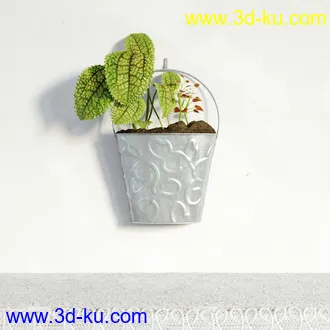 盆栽模型,盆景模型,鲜花模型,花卉模型,花盆,草,室内,花模型共48个的图片46
