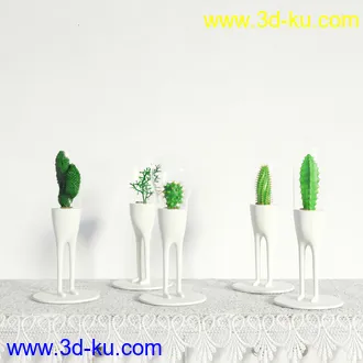盆栽模型,盆景模型,鲜花模型,花卉模型,花盆,草,室内,花模型共48个的图片48