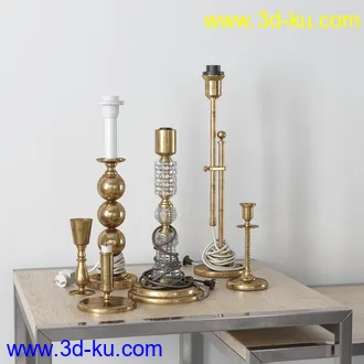 酒瓶,酒,铁盒,台灯,木盒,牙刷,蜡烛,杯子,圆珠笔,镜子,毛刷,画笔,颜料,餐具,物品模型合集的图片