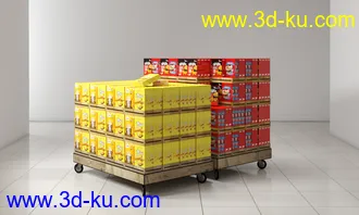 食品,食物,糖果,超市杂货,货物架,商品,水果,西瓜,马铃薯,衣物桶,男装,女装,手提袋,模型合集的图片