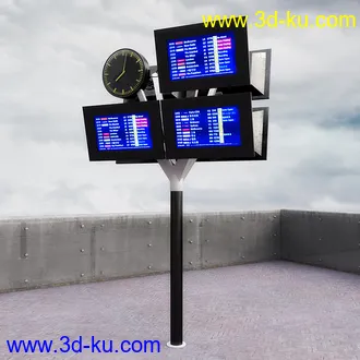 广告牌,广告柱,ATM提款机,电子地图,提示屏蔽,提示牌,指示牌,电子屏幕,模型合集的图片