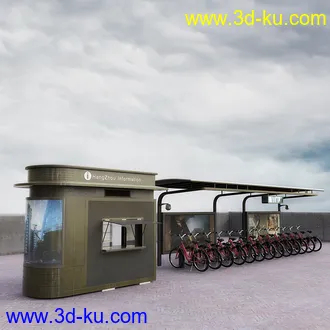 LOGO,条幅,店名,宣传标语,红绿灯,公共自行车,水塔,信号接收器,天线,铁楼梯,模型合集的图片
