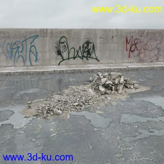 建筑垃圾,泥沙,碎石,沙石,砖头,断裂的混凝土,岩石,砖瓦,土石堆,倒塌的建筑,废弃的乱石堆,模型合集的图片