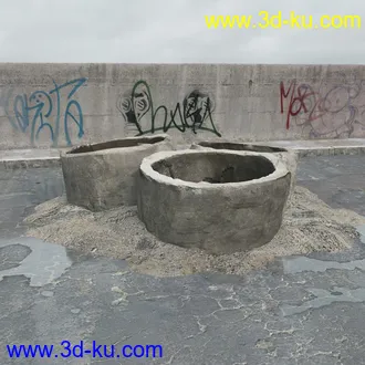 建筑垃圾,泥沙,碎石,沙石,砖头,断裂的混凝土,岩石,砖瓦,土石堆,倒塌的建筑,废弃的乱石堆,模型合集的图片