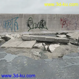 建筑垃圾,泥沙,碎石,沙石,砖头,断裂的混凝土,岩石,砖瓦,土石堆,倒塌的建筑,废弃的乱石堆,模型合集的图片