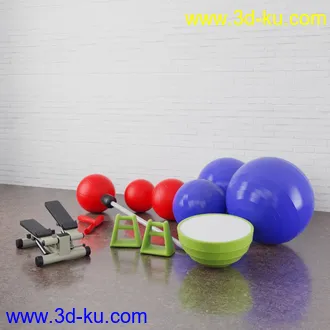 健身器械,健身房,健身机器,室内健身,跑步机,运动机,健身车,锻炼肌肉,健身物品模型合集的图片
