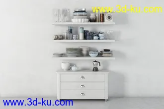 勺子,叉子,碗盆,餐具,玻璃,陶瓷,铜制,盛器,调味瓶,酱油瓶,案板,隔热垫,厨房秤,茶具,模型合集的图片