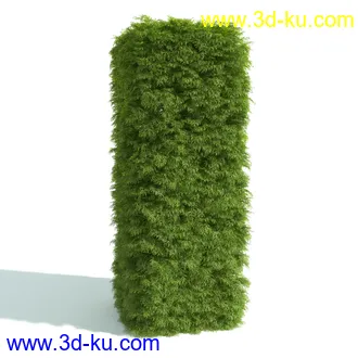 园林植物,园林园艺,草皮,树篱模型,绿篱模型,草堆,草墙,剪草,园林景观模型合集的图片