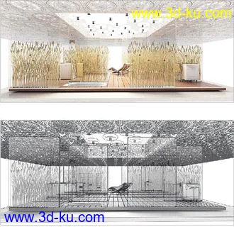 浴室模型,洗澡堂,卫生间模型,洗澡室模型,洗浴场地,3D模型的图片