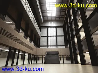 大型商业大楼,楼梯模型,多层商铺模型,3D模型的图片