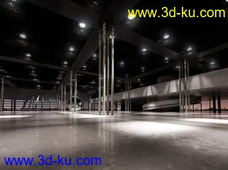 室内展览室,室内大广场,室内大空间,3D模型的图片