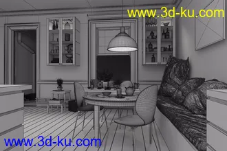 室内场景,室内物品模型,生活物品模型,3D模型的图片